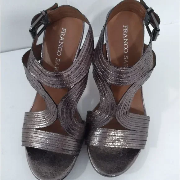 Franko Sarto 4" Ankle Strap Heels. Size 7M - Picture 6 of 12